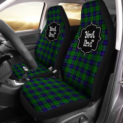 personalized armstrong tartan car seat covers custom name car accessories