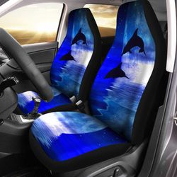 ocean dolphin car seat covers jumping out the sea car accessories