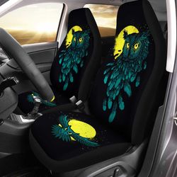 moon and owl custom car seat covers