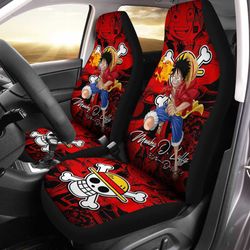 monkey d. luffy car seat covers custom one piece anime car accessories