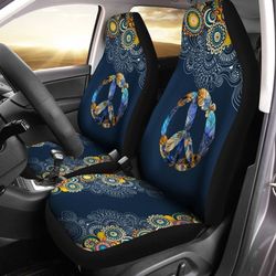 mandala hippie peace car seat covers custom car accessories