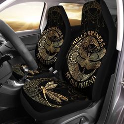 mandala dragonfly car seat covers custom hello darkness car accessories