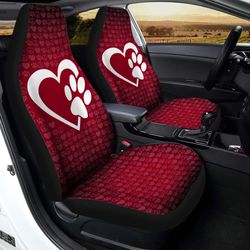 love peace dog paw car seat covers custom car interior accessories