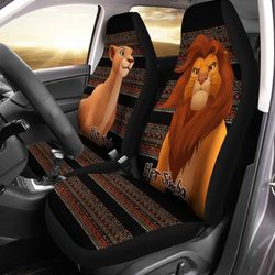 lion king simba and nala car seat covers custom couple car accessories