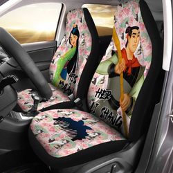 li shang and mulan car seat covers custom couple car accessories