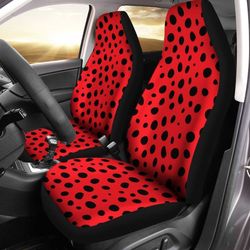 ladybug red black car seat covers custom car accessories