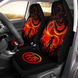 goku and shenron dragon ball car seat covers custom anime car accessories