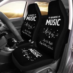 god gave us music car seat covers notes music car accessories