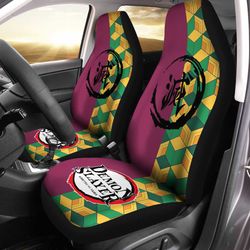 giyuu seat covers for car custom uniform demon slayer anime car accessories