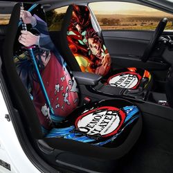 giyuu and tanjiro car seat covers custom demon slayer anime car accessories