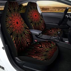 fractal mandala car seat covers custom mandala car accessories gifts idea