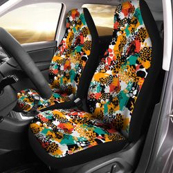 exotic leopard car seat covers custom animal skin print car accessories