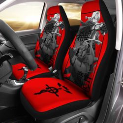 elric brothers car seat covers custom fullmetal alchemist anime car accessories