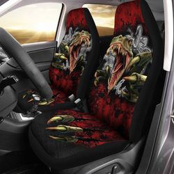 dinosaur raptor car seat covers custom dinosaur car accessories