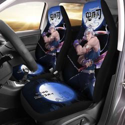 demon slayer tengen uzui car seat covers custom anime car accessories