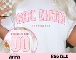 girl math university png, girly png, girl math png, it's basically free, trendy png, girl math university png, sublimati