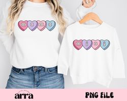 mama mini valentine png, sweetheart valentines png, trendy png, matching mama mini, sublimation