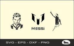 messi svg, cutting file, png eps dxf digital clipart, great for viny decals, stickers, t-shirts, mugs & more! craft svg