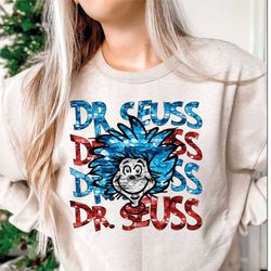 faux embroidery dr. suess png, dr. suess day, sublimation print, read across america, dr. suess day png, teacher png, su