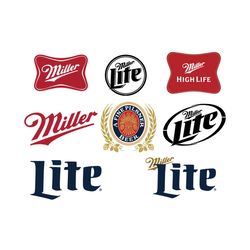 miller lite beer logo bundle svg, trending svg, miller lite beer svg, miller lite svg, miller lite logo svg, beer logo s