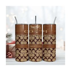 coach new york tumbler, 20oz tumbler, coach logo