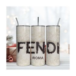 fendi 20oz wrap, fashion logo wrap, fendi tumbler