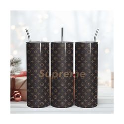 supreme logo tumbler, fashion logo tumbler, supreme logo