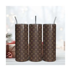 brown lv tumbler, lv logo tumbler, 20oz tumbler