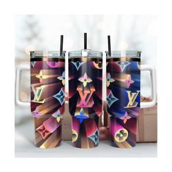 holographic lv 40oz tumbler wrap