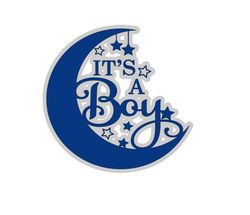 its a boy moon theme 3-d layered cake topper svg, baby shower diaper cake topper svg, boys nursery moon and stars decor,