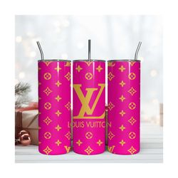 lv colorful tumbler wrap, lv wrap, 20oz straight