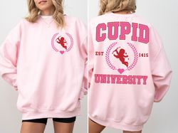 cupid university svg png, valentine svg png, valentines day t shirt design, love, cupid, heart, png, back and pocket, tr