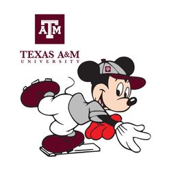 texas a&m and mickey svg, sport svg, texas a&m svg, football svg, texas a&m lovers, texas a&m logo, ncaa sport svg, ncaa