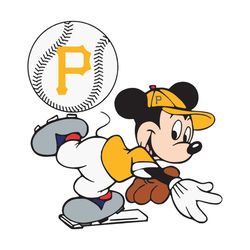 pittsburgh pirates and mickey svg, sport svg, pittsburgh pirates svg, pittsburgh pirates baseball, mickey svg, mickey sp