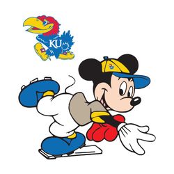 kansas jayhawks mickey svg, sport svg, kansas jayhawks svg, ncaa sport svg, ncaa svg, mickey svg, american football svg,