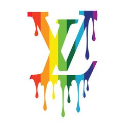 louis vuitton rainbow logo svg