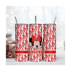 minnie mouse tumbler wrap, dior minnie 20oz, red tumbler