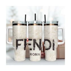 fendi 40oz wrap, fashion logo wrap, fendi tumbler