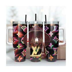 lv logo tumbler, fashion logo wrap, 40oz tumbler