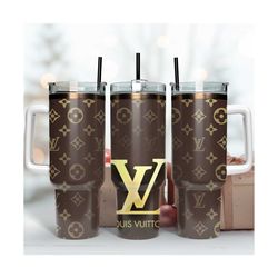 louis vuitton logo tumbler, lv pattern png, 40oz tumbler