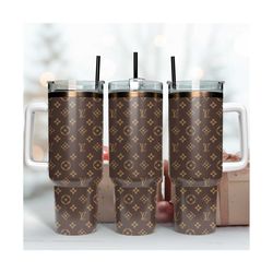 brown lv tumbler, lv logo tumbler, 40oz tumbler