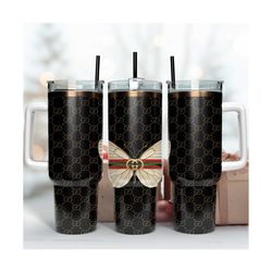 gucci butterfly 40oz tumbler design