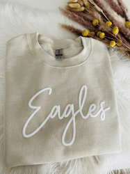 puff print custom team name sweatshirt, school mascot sweatshirt shirt, gift for mom, christmas gift idea, embossed scho