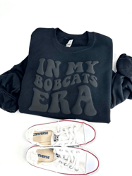 n my mascot era sweatshirt, custom team name sweatshirt, custom mascot sweatshirt, embossed puff sweatshirt, school spir