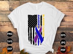 bladder cancer flag svg, bladder cancer awareness svg png, bladder cancer ribbon support svg cricut file sublimation des