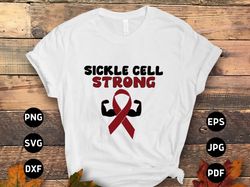 sickle cell awareness svg png, sickle cell strong svg, anemia awareness svg, burgundy ribbon svg cricut sublimation