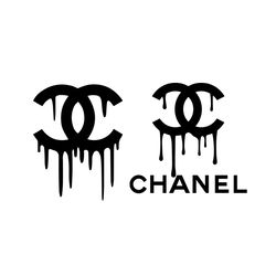 dripping chanel logo svg