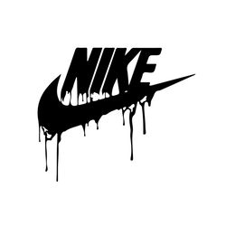 nike dripping logo svg