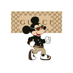 gucci mickey logo trending svg