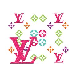 lv colorful pattern logo svg